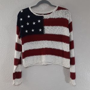 Women's medium American flag sweater